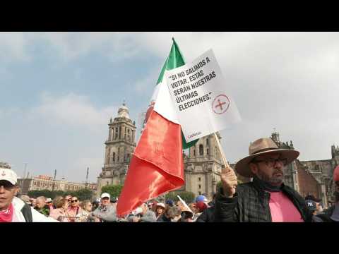 Mexico: Thousands protest against government ahead of presidential election