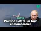 Poutine s'offre un vol dans un bombardier supersonique russe