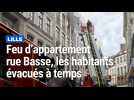 Lille : feu d'appartement rue Basse.