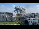 Snoke billows following Israeli strikes on Gaza City
