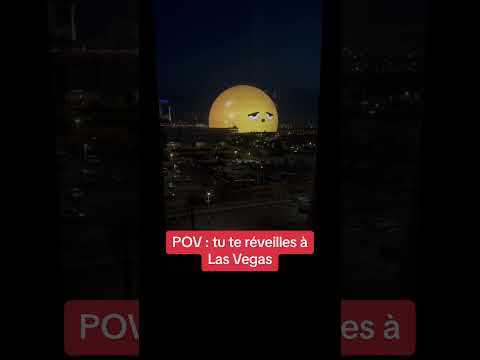Se réveiller devant la Sphère à Las Vegas  #shorts