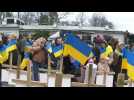 People in Warsaw rally in support of Ukraine on second anniversary of the war