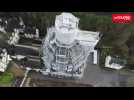 VIDEO. Vu du ciel, le chantier d'envergure de l'église des Ardilliers, à Saumur
