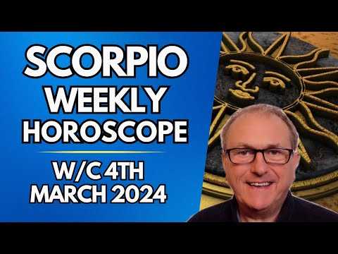 Scorpio Horoscope Weekly Astrology from 4th March 2024