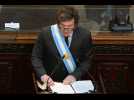 VIDÉO. Argentine : Javier Milei prêt « au conflit » pour passer ses réformes ultralibérales