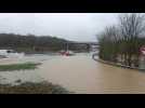 Le Wast : inondation sur la RN42