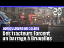 Des tracteurs forcent un barrage de police et paralysent Bruxelles