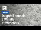 Du grésil soudain à Wimereux et Wimille