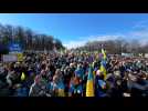 Des milliers de manifestants à Berlin venus manifester leur soutien à l'Ukraine