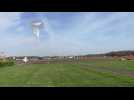 Essai de ballon stratosphérique au centre d'opérations du Cnes, à Aire-sur-'Adour