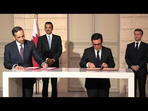 Qatar and France sign agreements in Paris