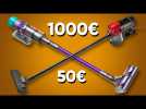 Un Dyson à 1000€ est-il vraiment meilleur qu'un aspirateur à 50€ ?