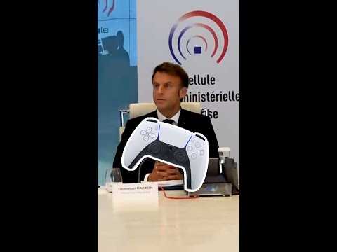 Les émeutes ? C'est à cause des jeux vidéo selon Emmanuel Macron #shorts
