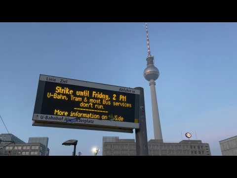 Berlin public transport closed as strikes hit several German cities