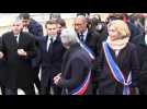 Macron attends inauguration of the Olympic Village near Paris