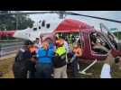 Helicopter transports people injured in deadly Mexico road crash