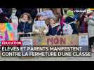Manifestation contre la fermeture d'une classe au RPI Villacerf - Mergey - Saint-Benoît-sur-Seine 