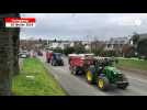 VIDÉO. Les agriculteurs en colère arrivent devant le centre des impôts de Guingamp