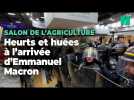 Situation tendue au Salon de l'Agriculture à l'arrivée d'Emmanuel Macron