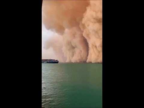 Une énorme tempête de sable tue une personne #shorts