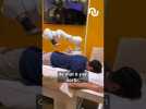 Se faire masser par un robot à Vivatech #shorts