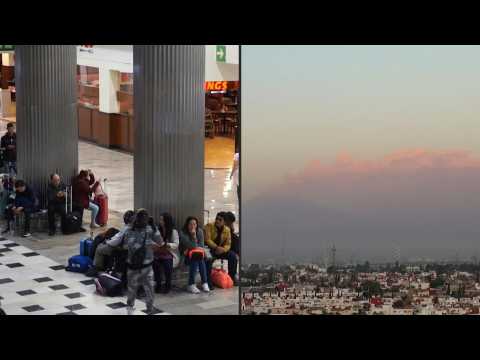 Mexico City flights canceled as volcano spews ash