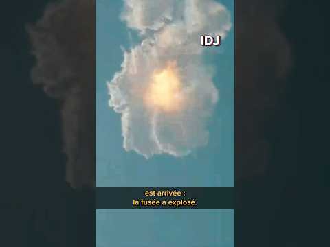 La fusée Starship de SpaceX explose en plein vol #shorts