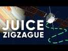 Pourquoi la mission spatiale JUICE fait des ZIGZAGS ?