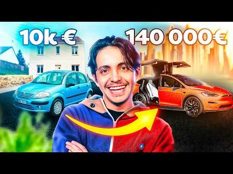 Ce mec a une C3 et essaye la TESLA MODEL X à 140k€ pour la première fois !