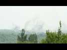 Explosions ring out during Russian strike on eastern Ukraine