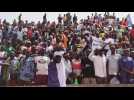 Chad presidential hopeful Masra's supporters gather for campaign rally