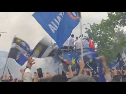 Inter Milan kick off official Serie A title party
