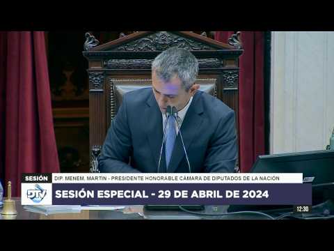 Argentina Congress starts debate on Milei's reform package