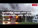 VIDÉO. Une usine ravagée par les flammes près d'Angers