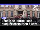 Guerre Israël-Hamas: L'école de journalisme de Lille bloqué en soutien à Gaza #shorts