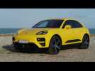 The new Porsche Macan Turbo Design Preview in Speed Yellow