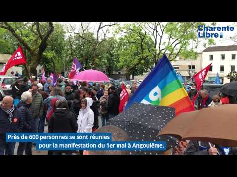 600 manifestants à Angoulême pour le 1er mai