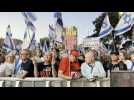Israelis march towards the Knesset in protest against government
