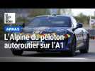 Arras : présentation de l'Alpine A110S des gendarmes de l'autoroute