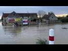 Weather: flooded streets in western France