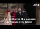 VIDEO. Charles III et Camilla aperçus à la messe de Pâques