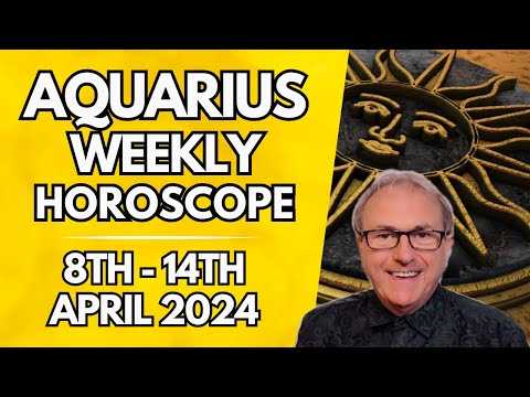 Aquarius Horoscope - Weekly Astrology - from 8th -14th April 2024