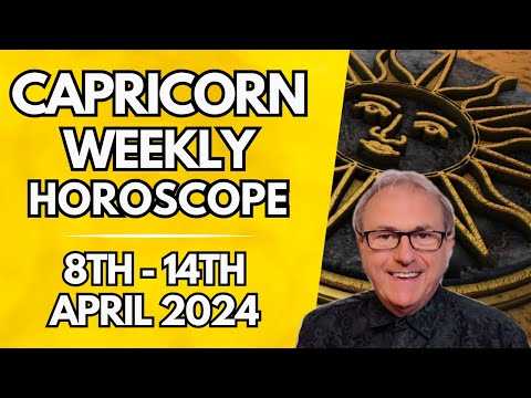 Capricorn Horoscope - Weekly Astrology - from 8th -14th April 2024