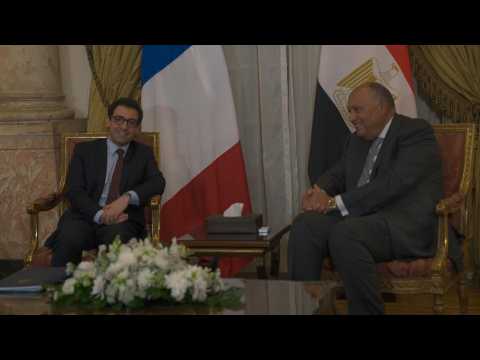 France's top diplomat meets Egyptian counterpart in Cairo