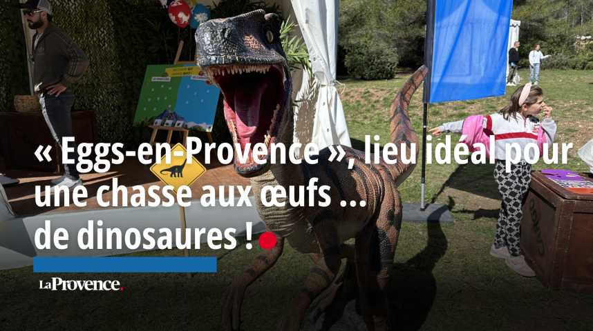 VIDÉO. "Eggs-en-Provence", lieu idéal pour une chasse aux œufs … de dinosaure !