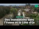 Les images d'une crue « exceptionnelle » dans l'Yonne et la Côte-d'Or