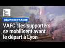 Coupe de France : les Valenciennois encouragés par des centaines de supporters avant de partir à Lyon