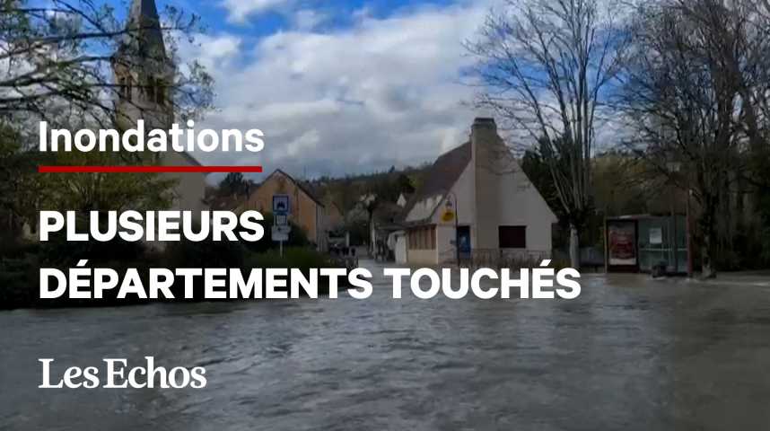 Illustration pour la vidéo Inondations : l’Yonne et la Saône-et-Loire toujours en alerte rouge