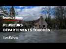 Inondations : l'Yonne et de la Saône-et-Loire toujours en alerte rouge