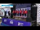 VIDÉO. Région Pays de la Loire Tour : les équipes sur le podium, départ de la 1ère étape imminent